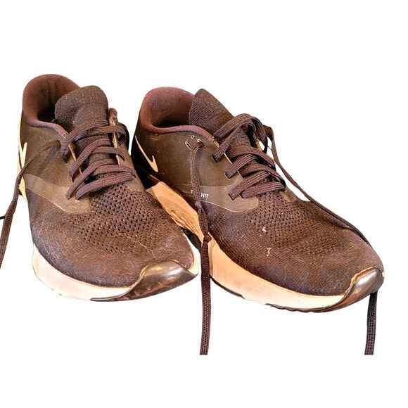 Nike Black Flyknit Odyessy React Running Shoe Lightweight Athletic Footwear 9 - Picture 6 of 9